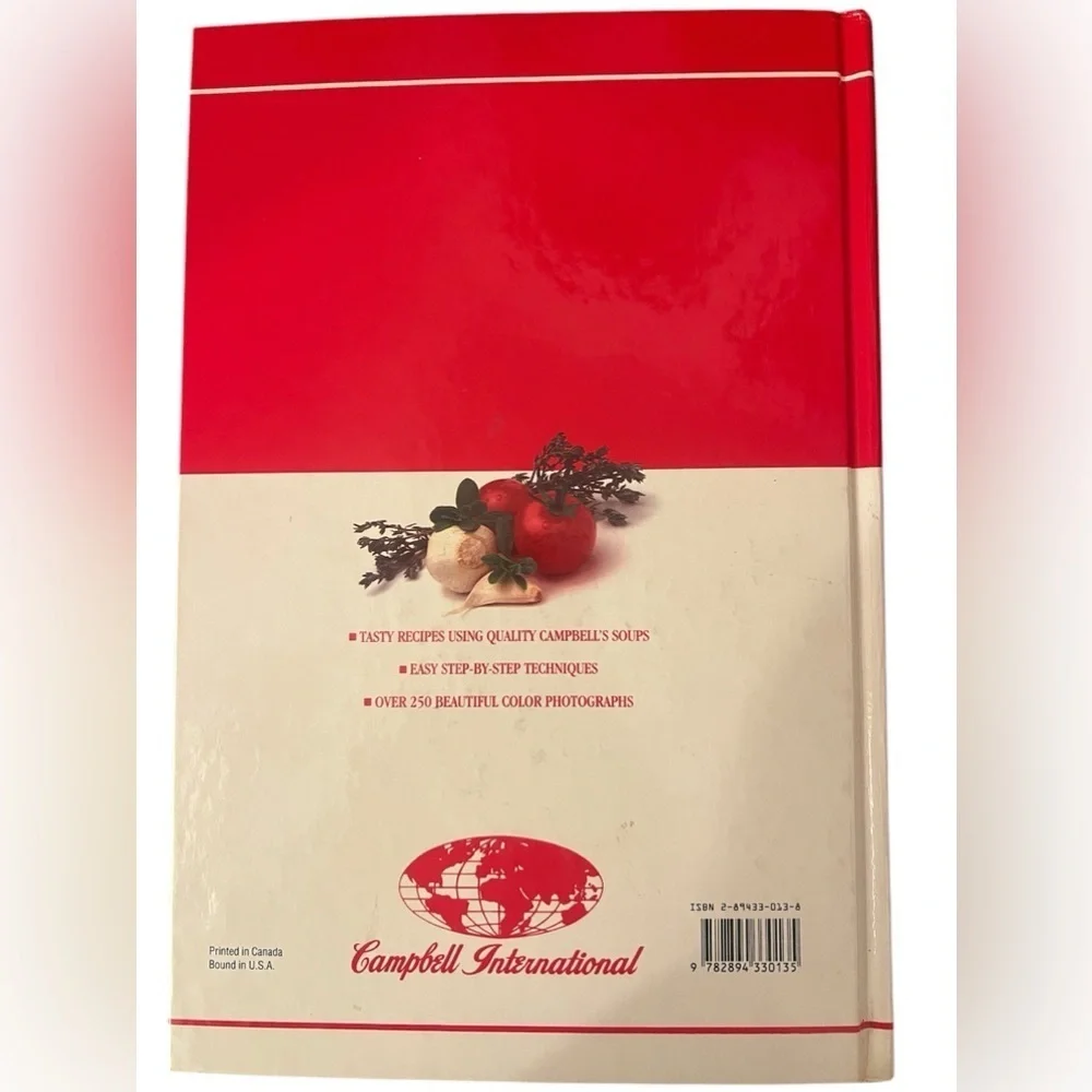 Vintage 1992 Campbell's Simply Delicious Recipes Hardback Cookbook